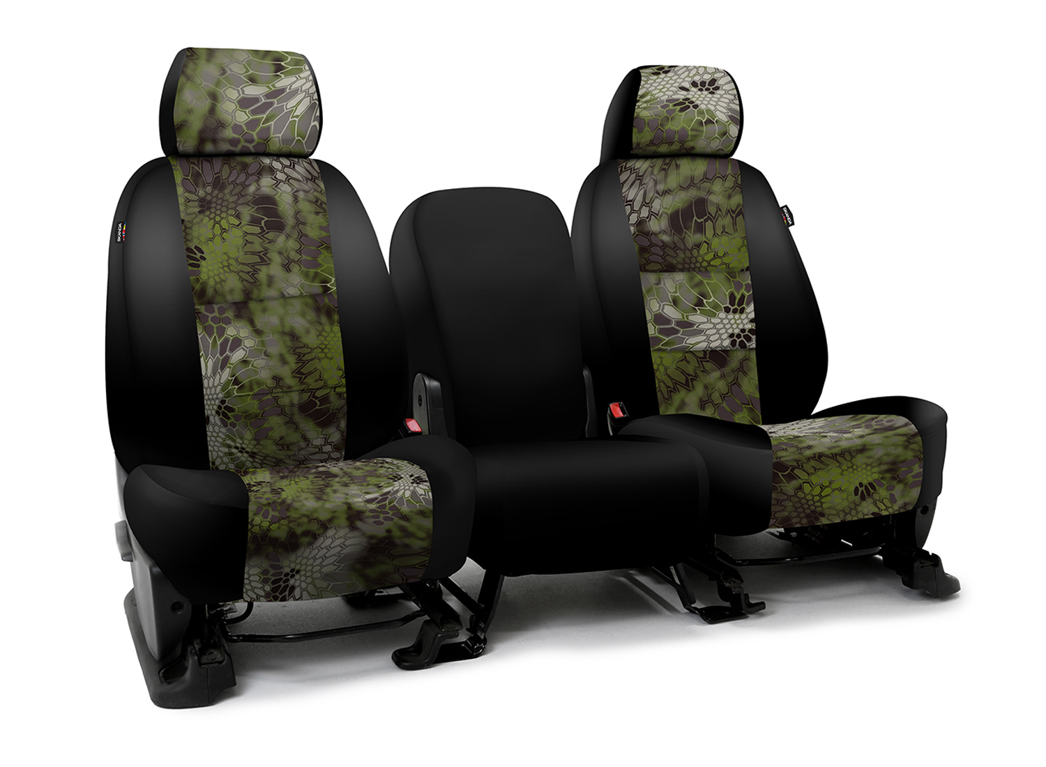 SKANDA CUSTOM SEAT COVERS (1 ROW) NEOSUPREME KRYPTEK ALTITUDE WITH BLACK SIDES
