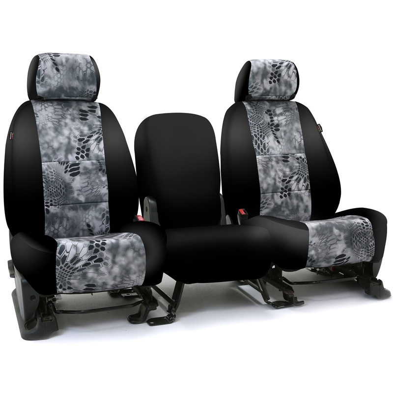 SKANDA CUSTOM SEAT COVERS (1 ROW) NEOSUPREME KRYPTEK RAID WITH BLACK SIDES