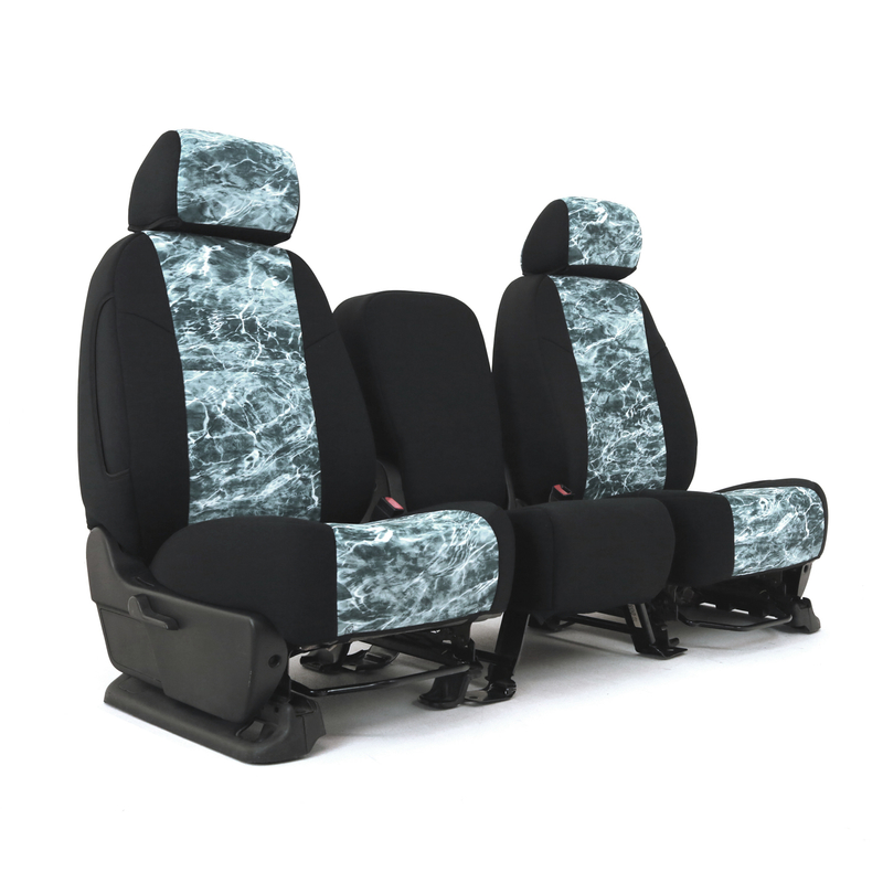 SKANDA CUSTOM SEAT COVERS (1 ROW) NEOSUPREME MOSSY OAK ELEMENTS SPINDRIFT WITH BLACK SIDES