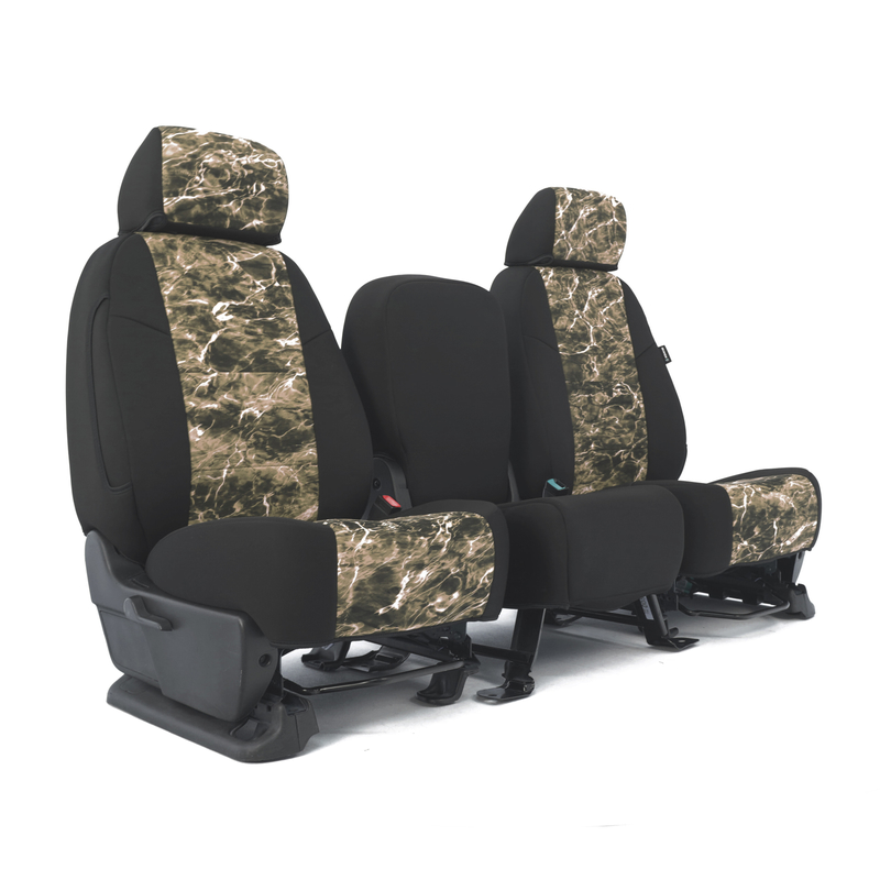 SKANDA CUSTOM SEAT COVERS (1 ROW) NEOSUPREME MOSSY OAK ELEMENTS SANDCRAB WITH BLACK SIDES