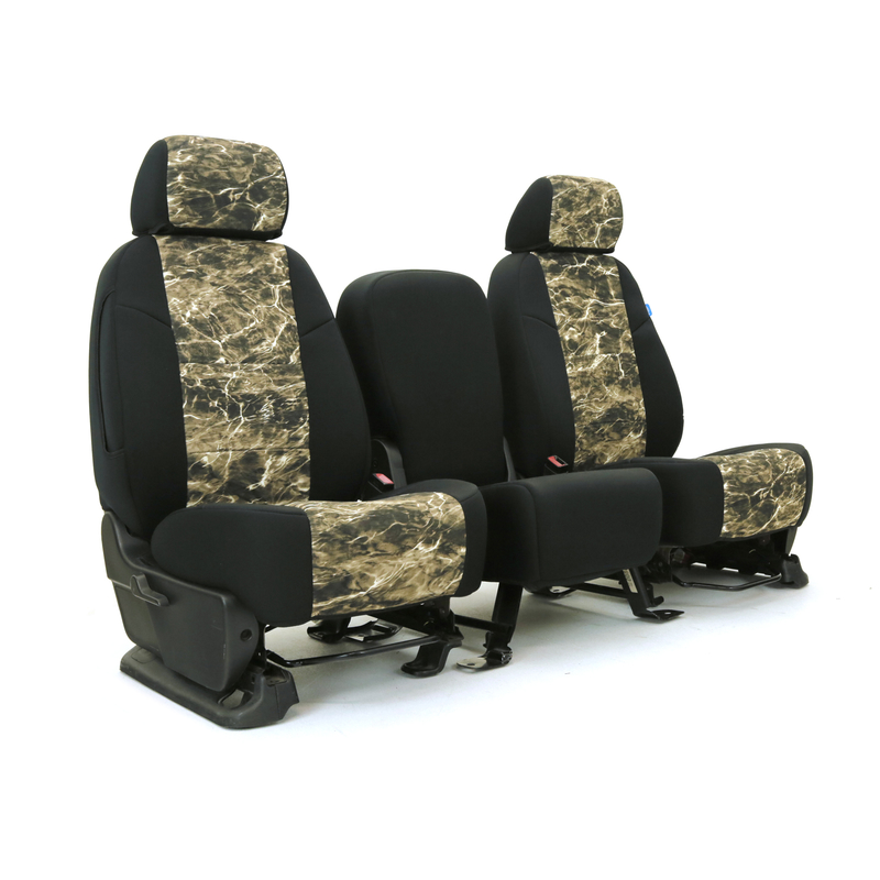 SKANDA CUSTOM SEAT COVERS (1 ROW) NEOSUPREME MOSSY OAK ELEMENTS BRONZEBACK  WITH BLACK SIDES