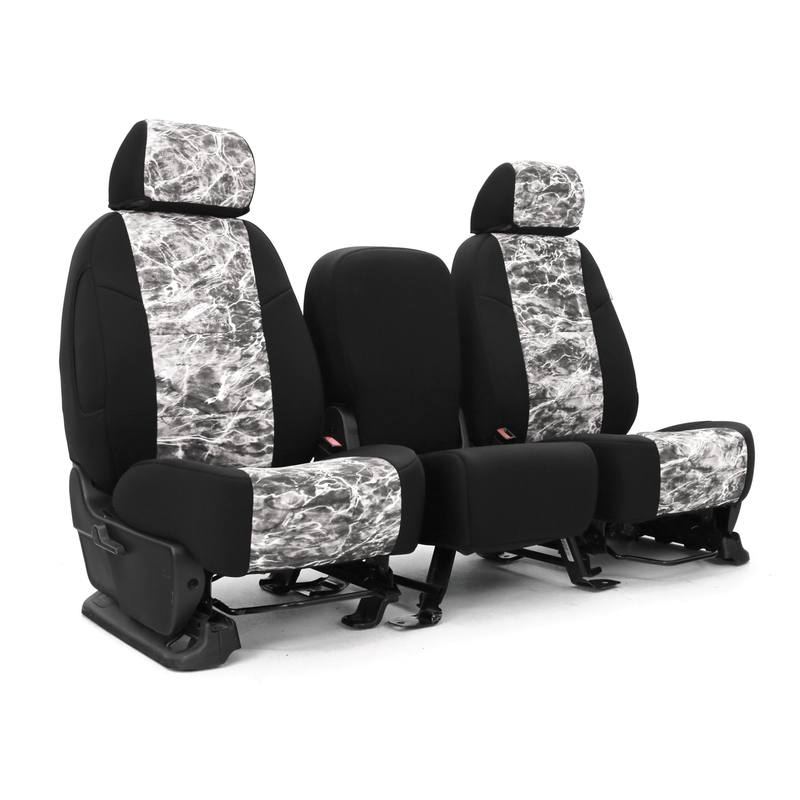 SKANDA CUSTOM SEAT COVERS (1 ROW) NEOSUPREME MOSSY OAK ELEMENTS MANTA WITH BLACK SIDES