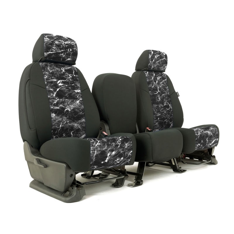 SKANDA CUSTOM SEAT COVERS (1 ROW) NEOSUPREME MOSSY OAK ELEMENTS BLACKTIP WITH BLACK SIDES