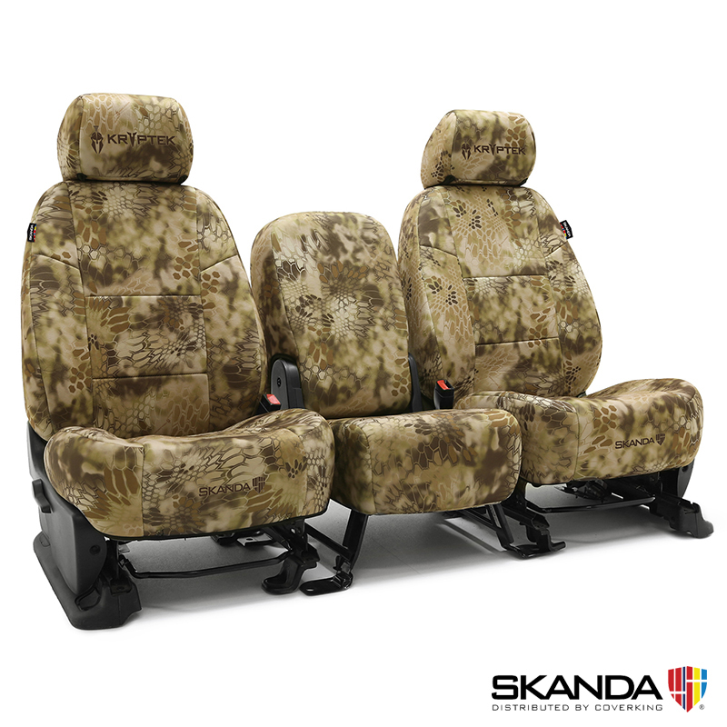 SKANDA CUSTOM SEAT COVERS (1 ROW) NEOSUPREME KRYPTEK HIGHLANDER SOLID
