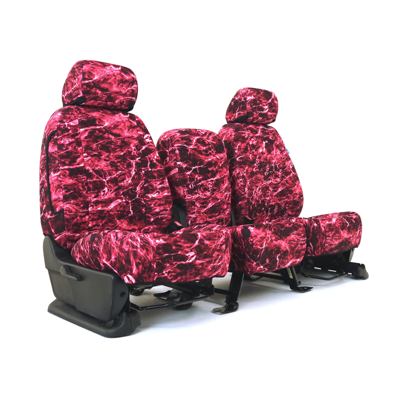 SKANDA CUSTOM SEAT COVERS (1 ROW) NEOSUPREME MOSSY OAK ELEMENTS CRIMSON SOLID