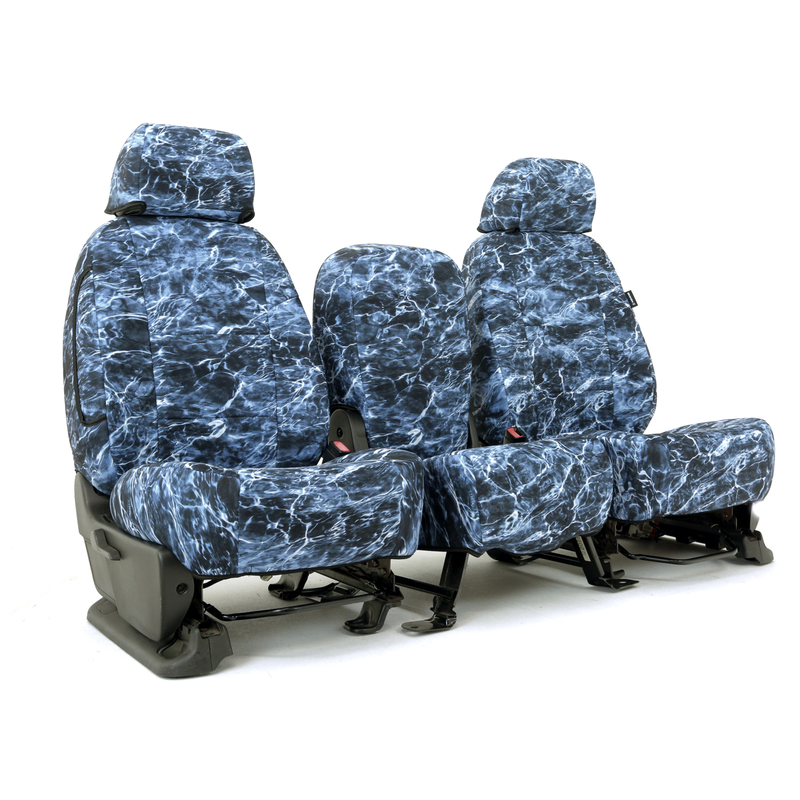 SKANDA CUSTOM SEAT COVERS (1 ROW) NEOSUPREME MOSSY OAK ELEMENTS BLUEFIN SOLID