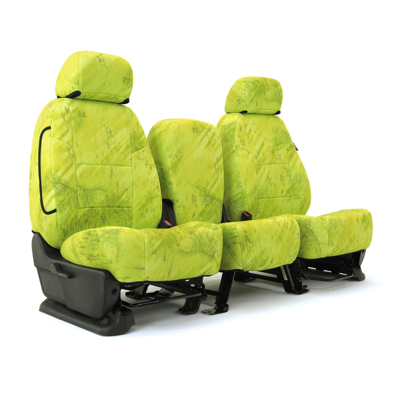 SKANDA CUSTOM SEAT COVERS (1 ROW) NEOSUPREME REALTREE FISHING PATTERN LIGHT LIME