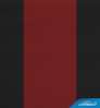 CUSTOM VEHICLE COVER SATIN STRETCH 2-TONE BLACK SIDES RUBY RED CENTER CLASS 1